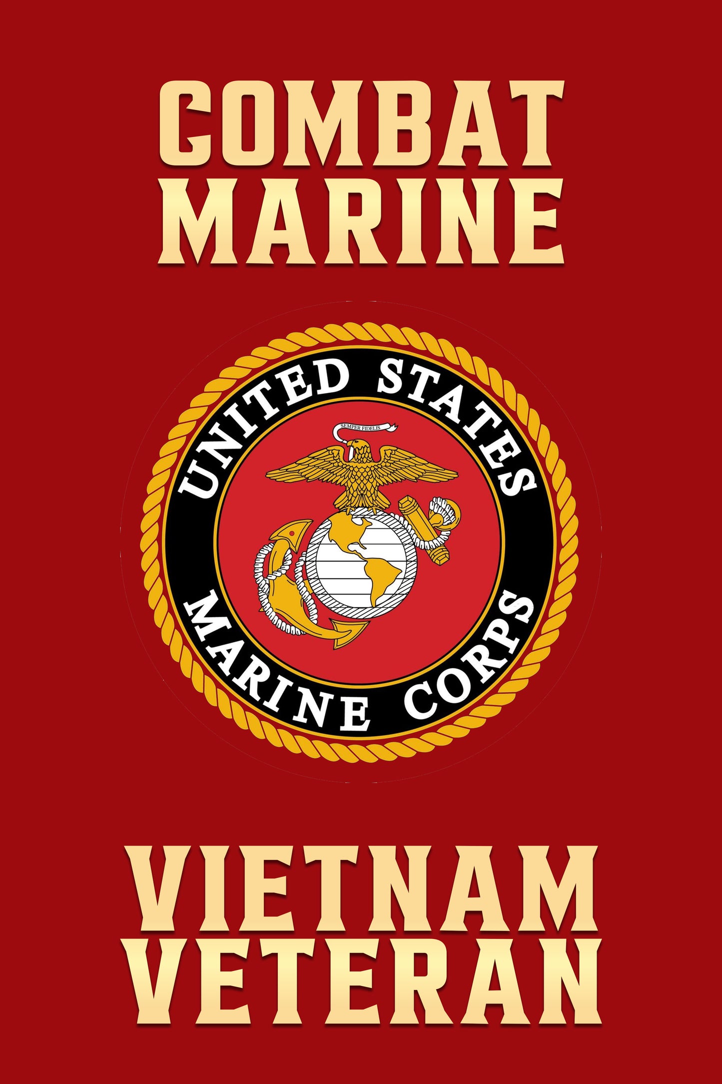 Combat Marine Garden Flag