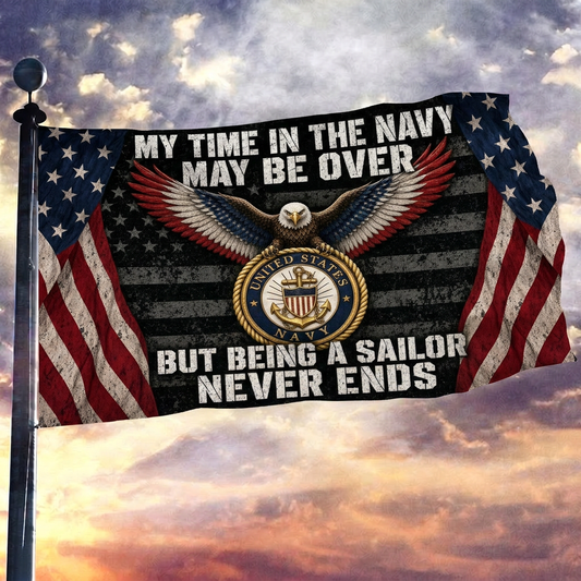 Navy Pride Tribute Flag - 3x5 (corrected)