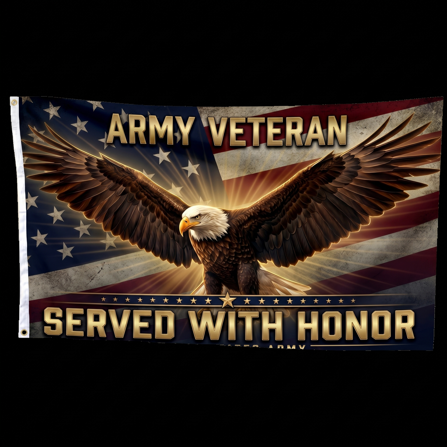 Army Veteran Served With Honor Flag - 5x8 Mockup