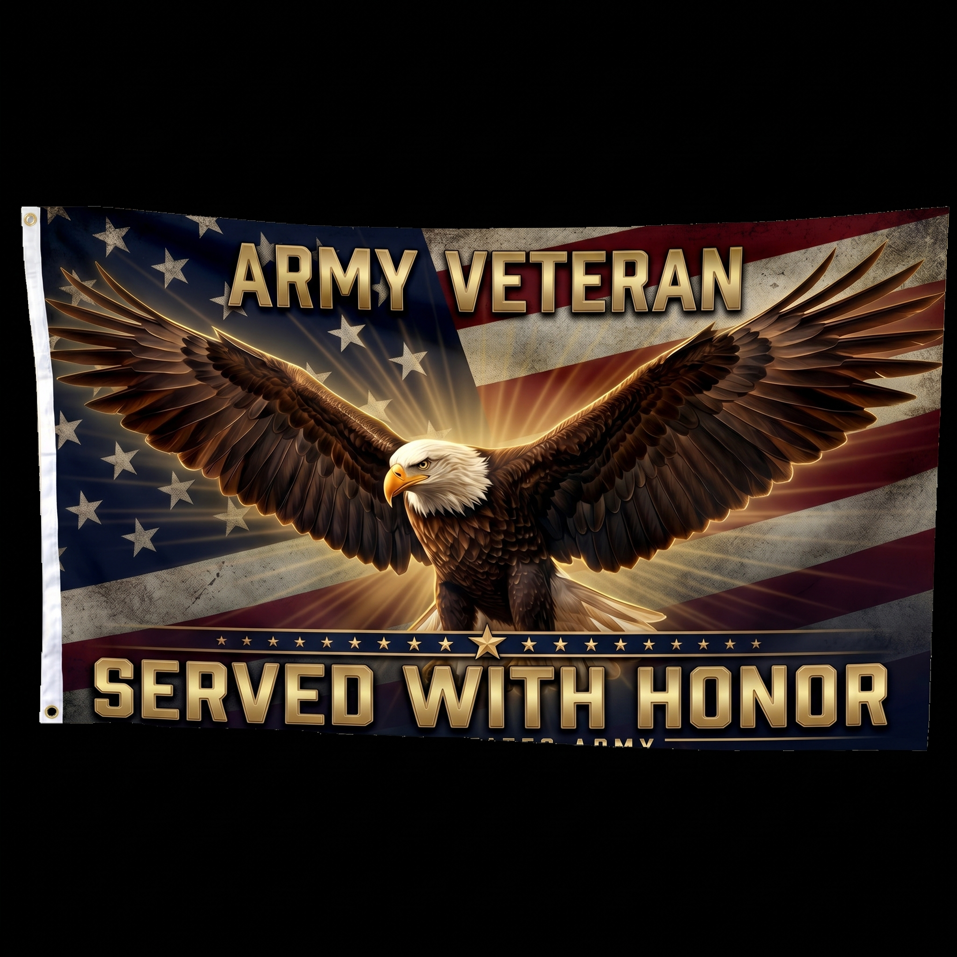 Army Veteran Served With Honor Flag - 5x8 Mockup