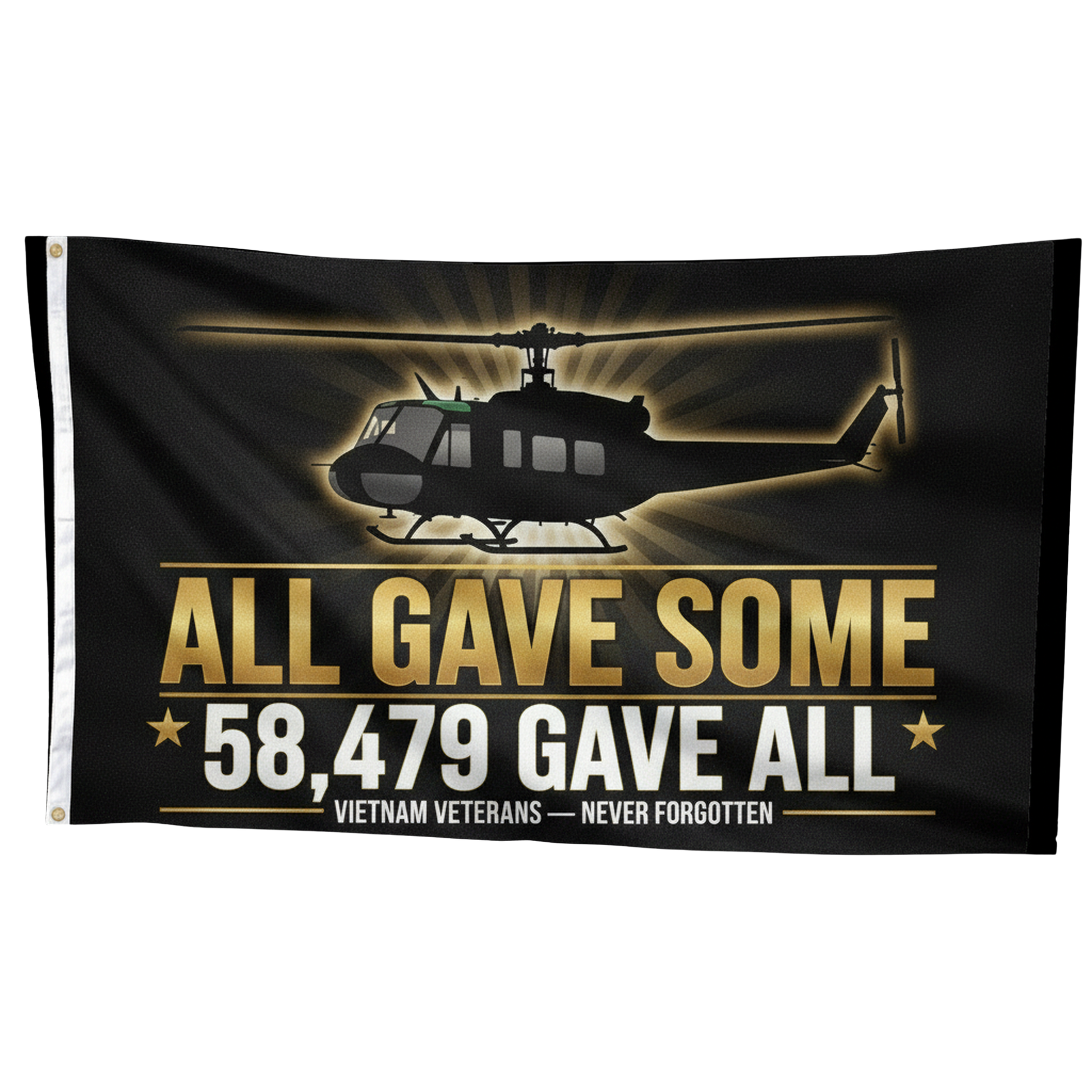 Vietnam Veteran Memorial Flag — Flag Straight Display