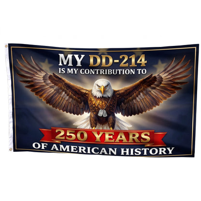 Flag Mockup Straight - My Contribution to 250 Years Army Veteran Flag