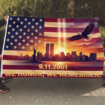 Flag0435 5x8 Mockup - 9.11.2001 We Honor We Remember