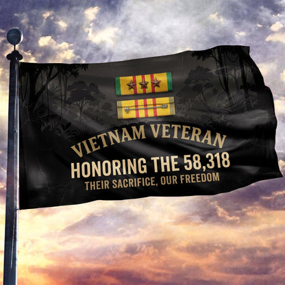 Vietnam Veteran Service Ribbon Tribute Flag - 3x5