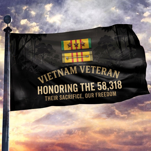 Vietnam Veteran Service Ribbon Tribute Flag - 3x5