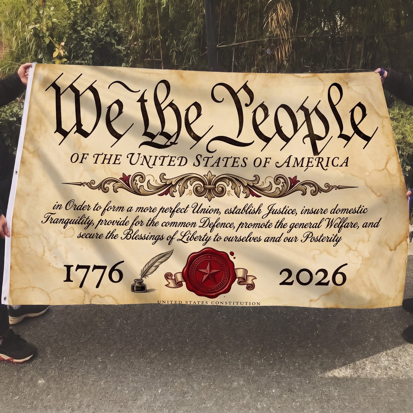 We The People Constitution Flag - 5x8 Mockup