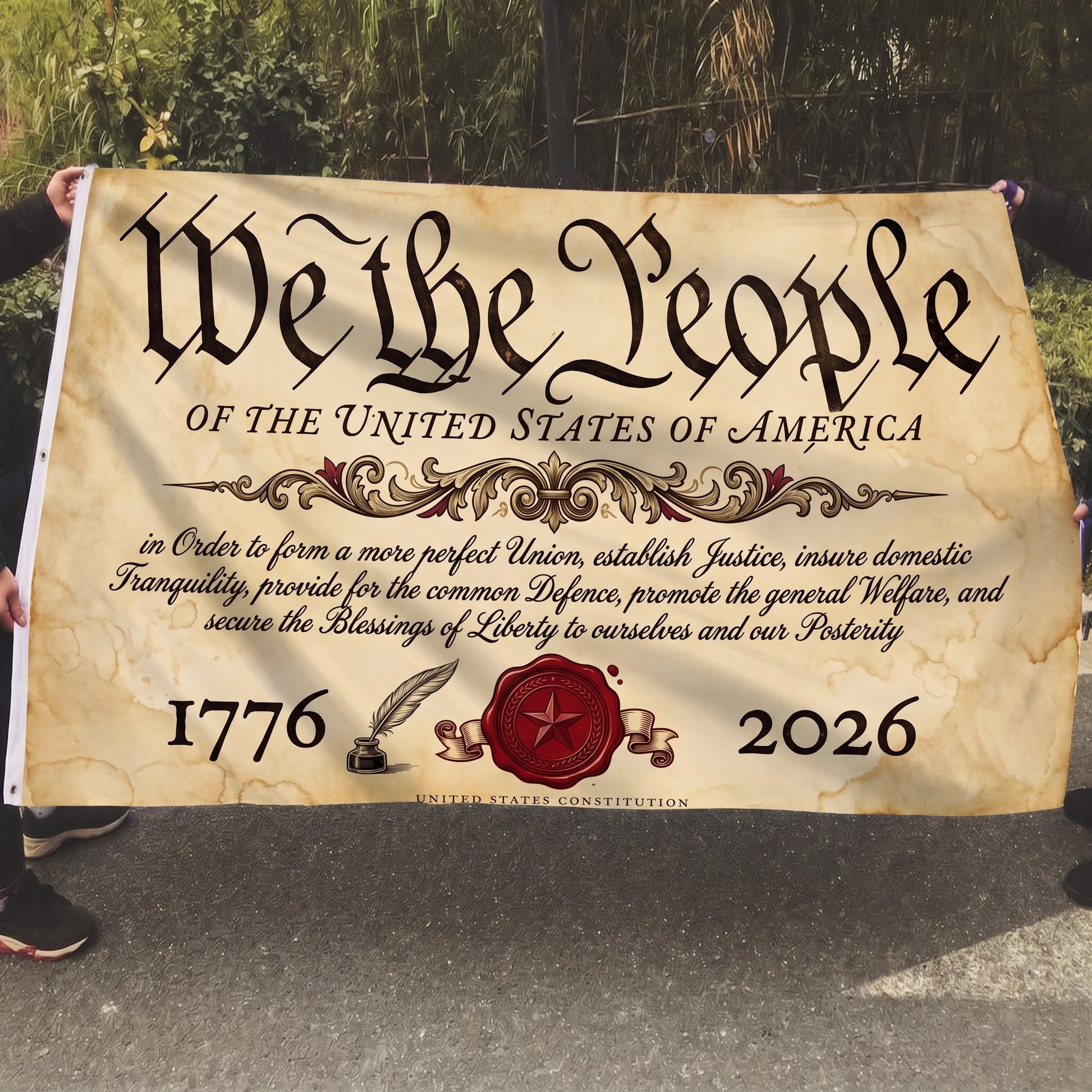 We The People Constitution Flag - 5x8 Mockup