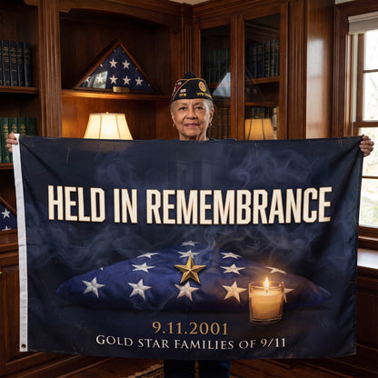 Gold Star Family 9/11 Tribute Flag - Lifestyle 3