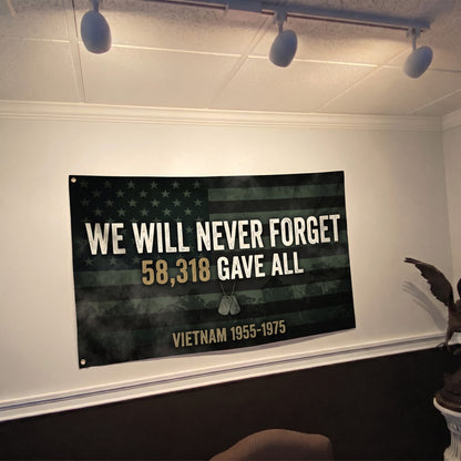 Vietnam Never Forget Tribute Flag - 4x6