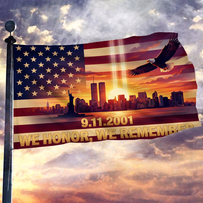 Flag0435 3x5 Mockup - 9.11.2001 We Honor We Remember