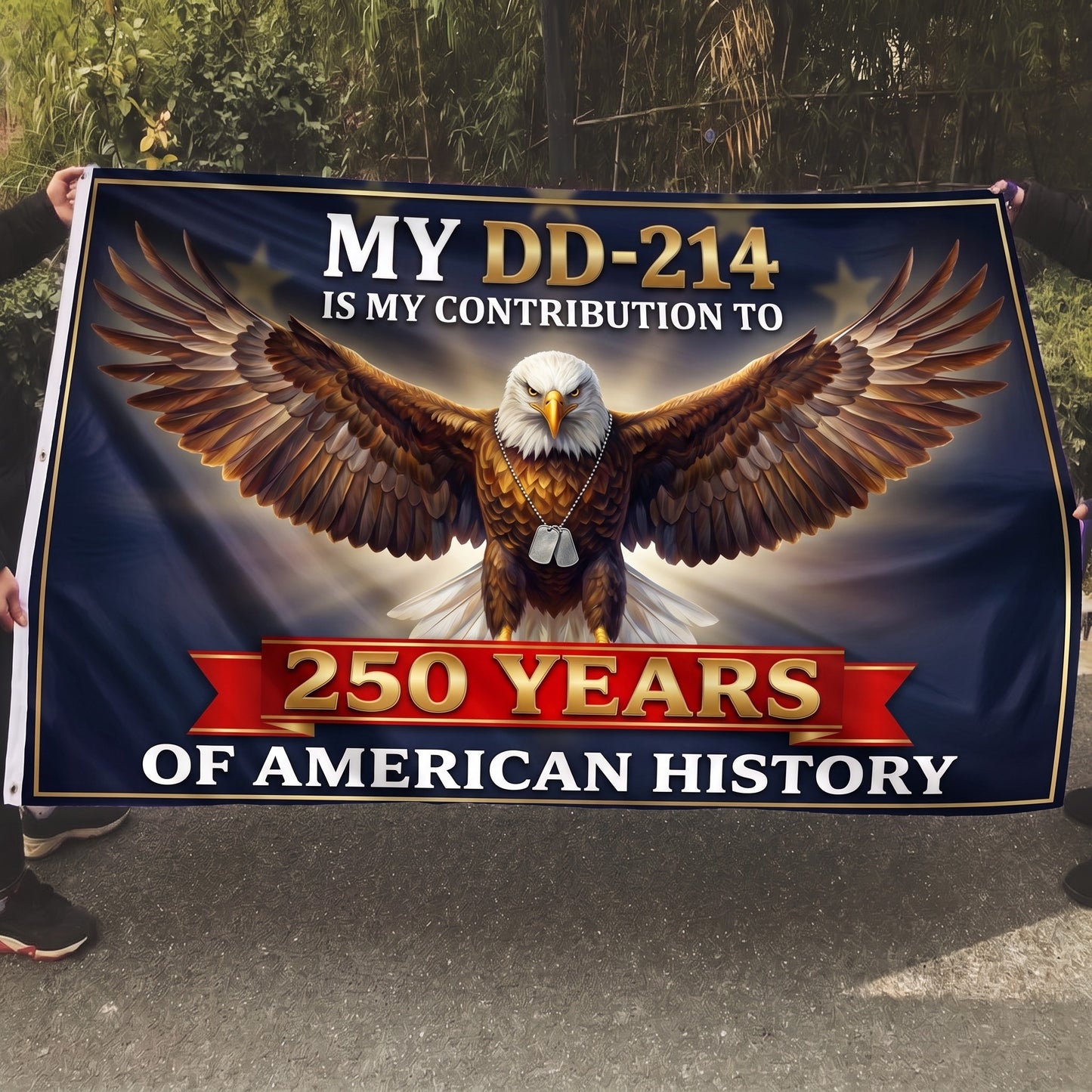 5x8 Mockup - My Contribution to 250 Years Army Veteran Flag