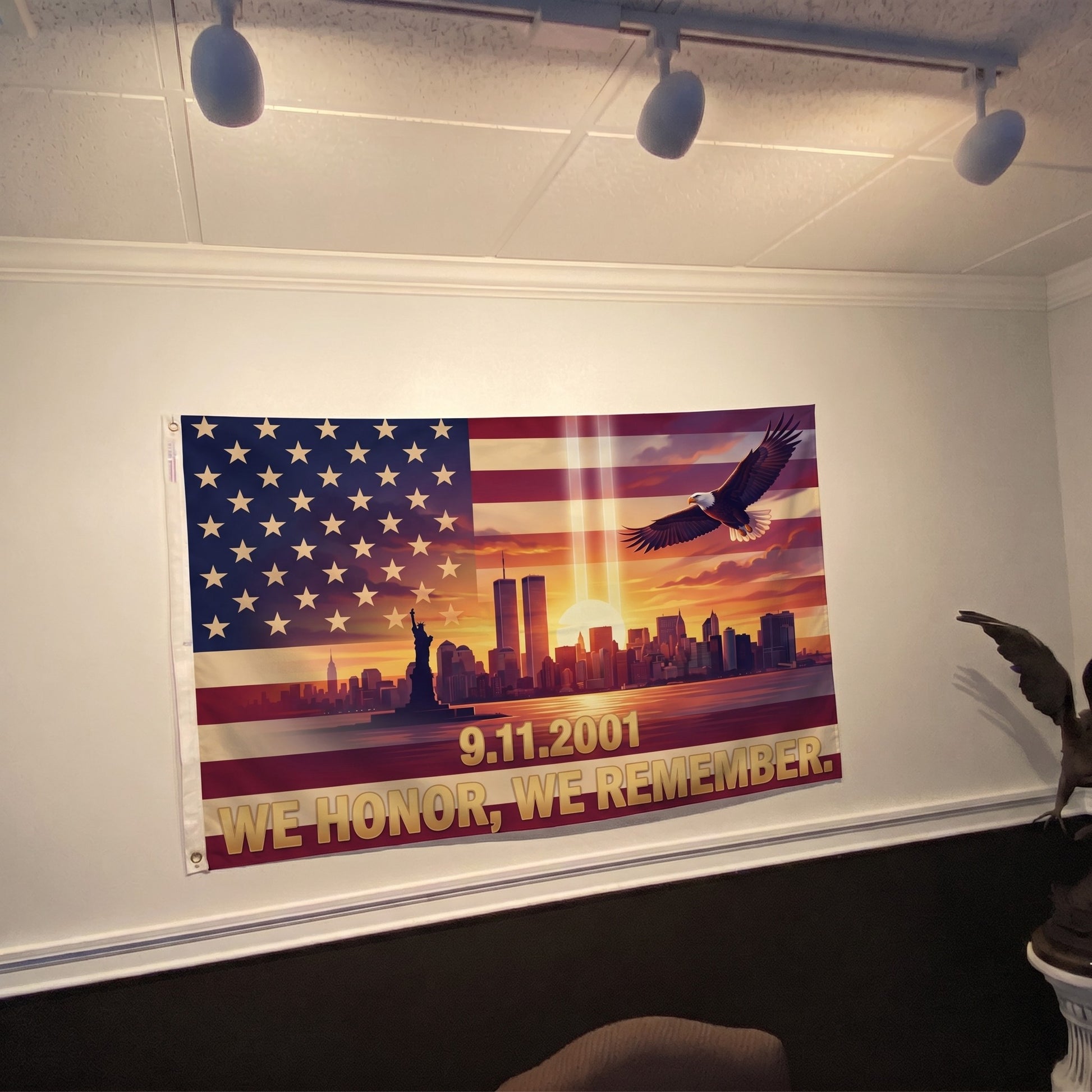Flag0435 4x6 Mockup - 9.11.2001 We Honor We Remember