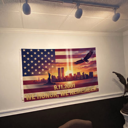 Flag0435 4x6 Mockup - 9.11.2001 We Honor We Remember