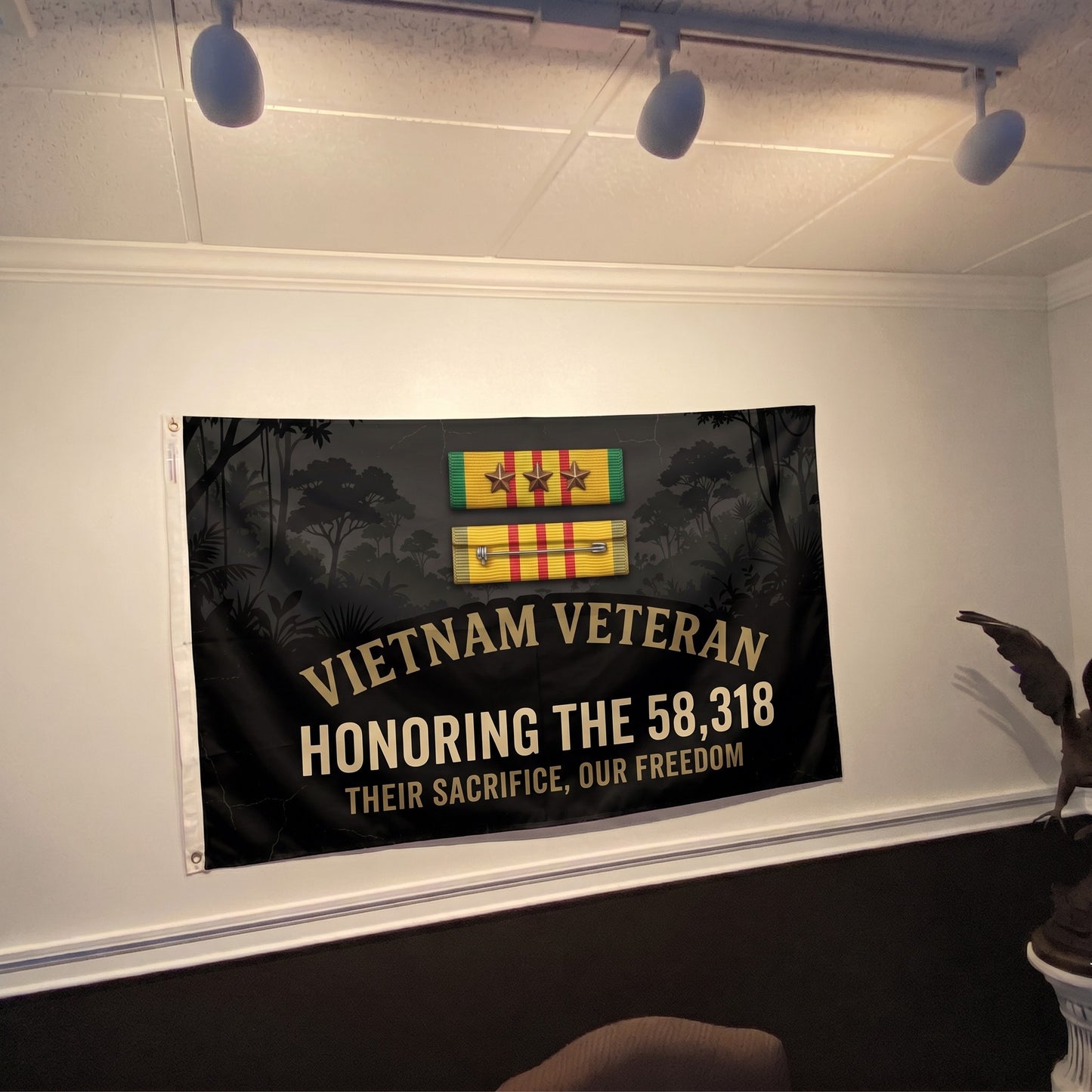 Vietnam Veteran Service Ribbon Tribute Flag - 4x6