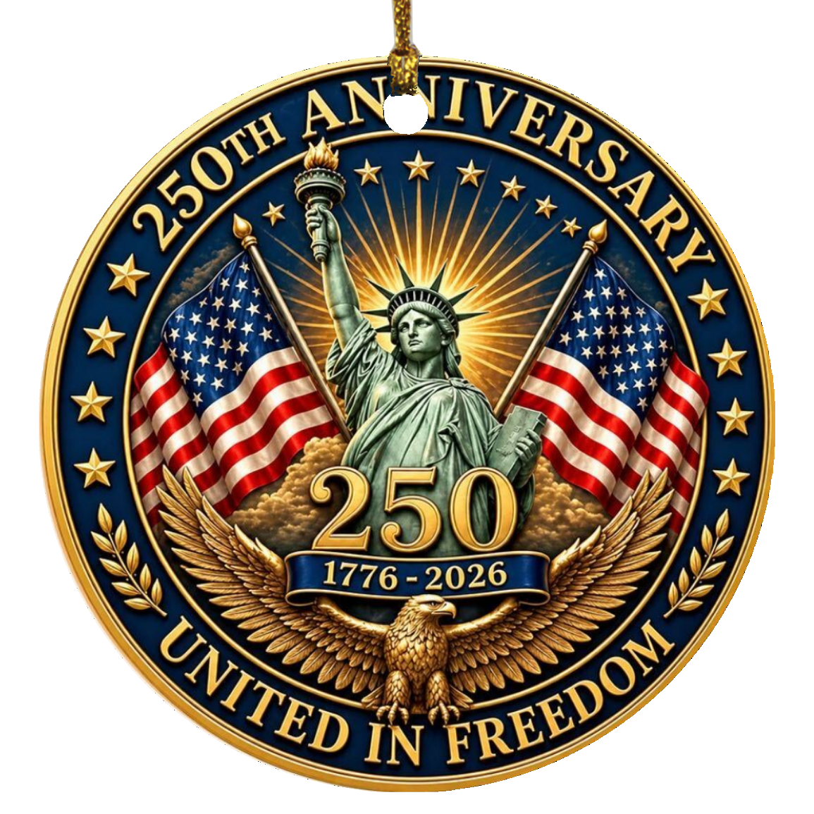 250th Anniversary Circle Ornament