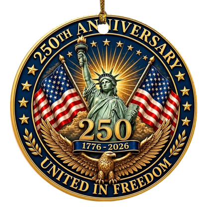 250th Anniversary Circle Ornament