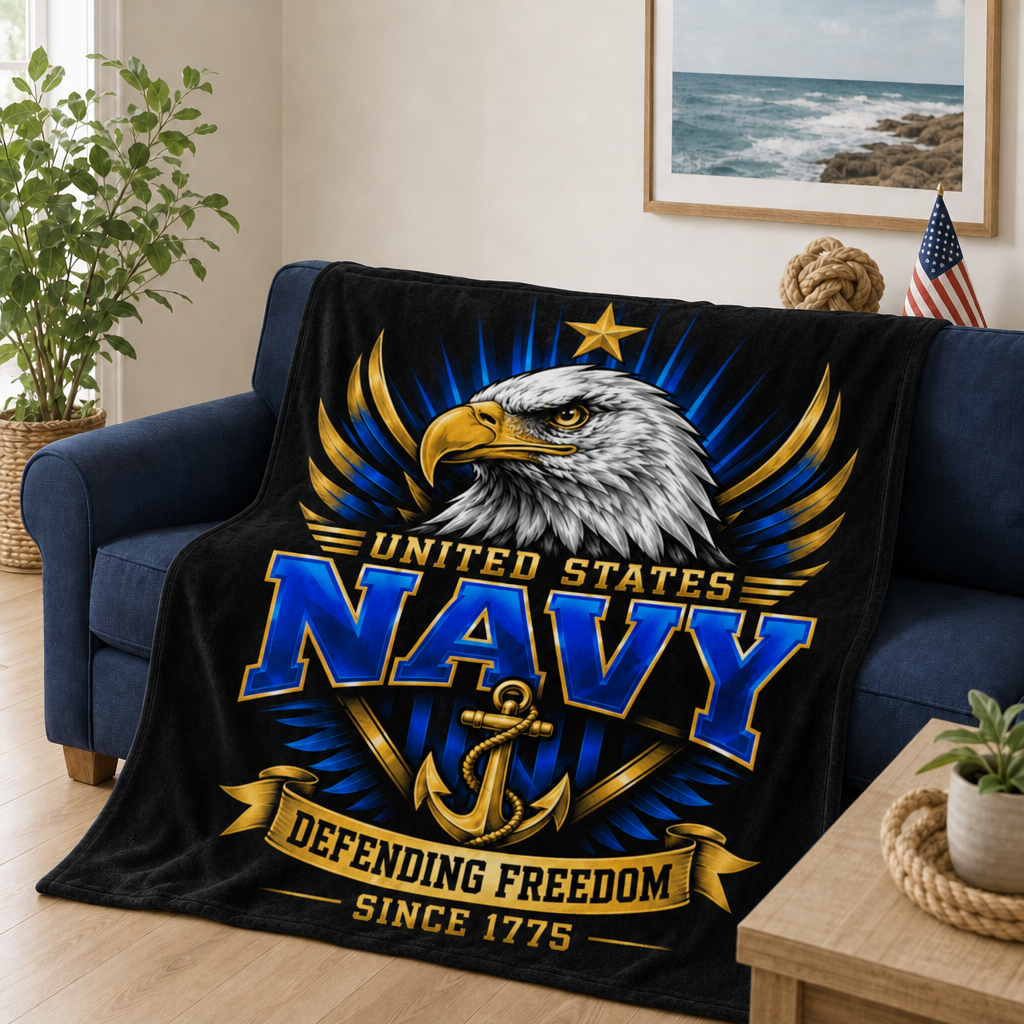 Unites States Defending Freedom Blanket