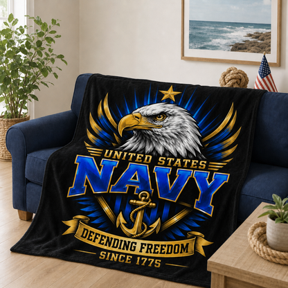 Unites States Defending Freedom Blanket