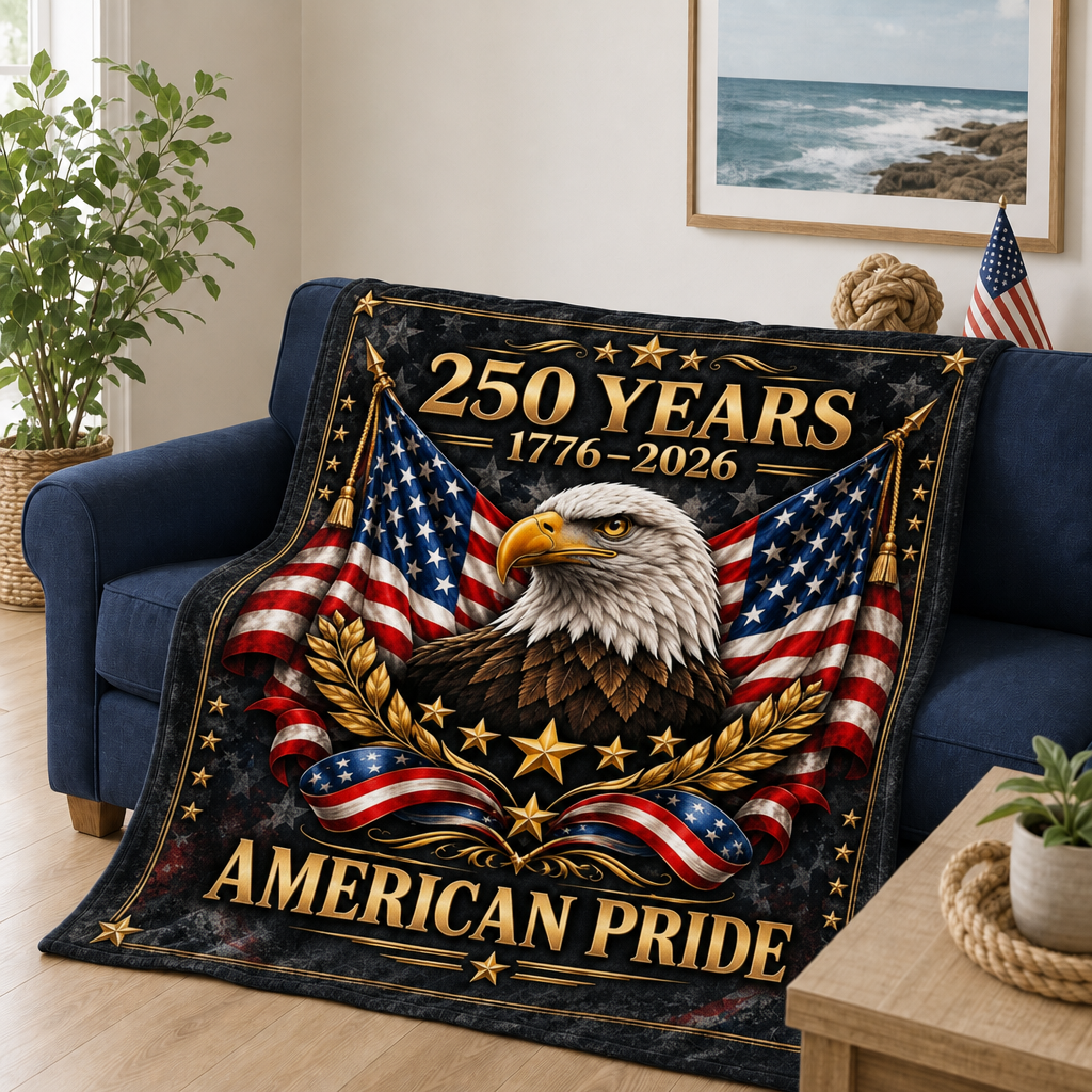 250 Years American Pride Plush Fleece Blanket