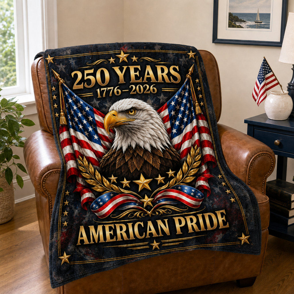250 Years American Pride Plush Fleece Blanket