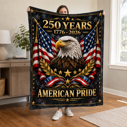 250 Years American Pride Plush Fleece Blanket