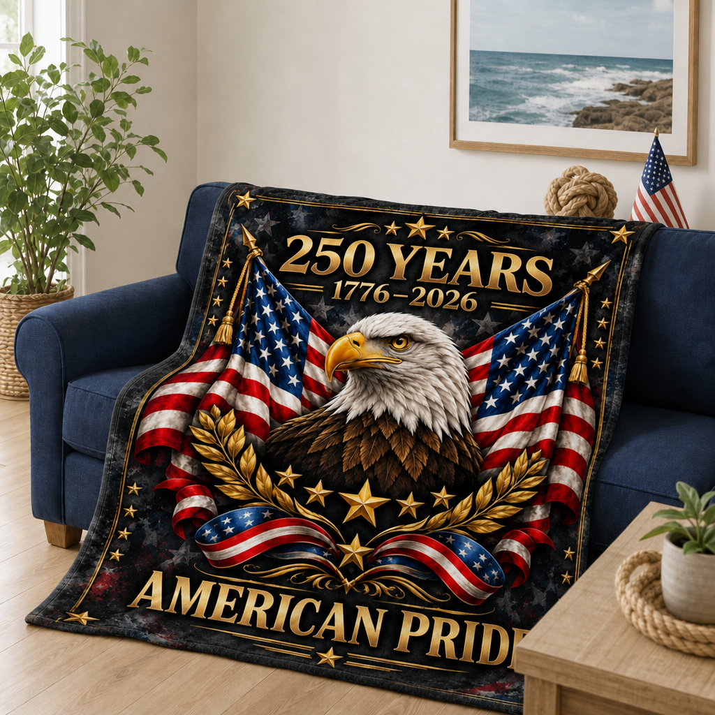 250 Years American Pride Plush Fleece Blanket