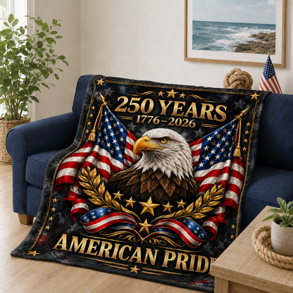250 Years American Pride Plush Fleece Blanket