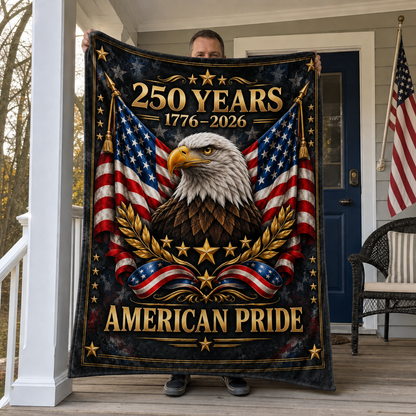 250 Years American Pride Plush Fleece Blanket