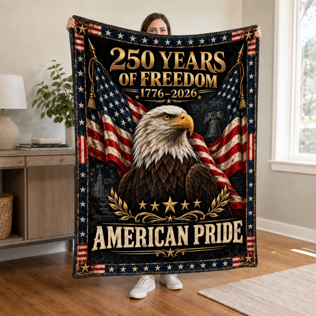 250 Years of Freedom American Pride Blanket