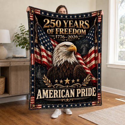 250 Years of Freedom American Pride Blanket