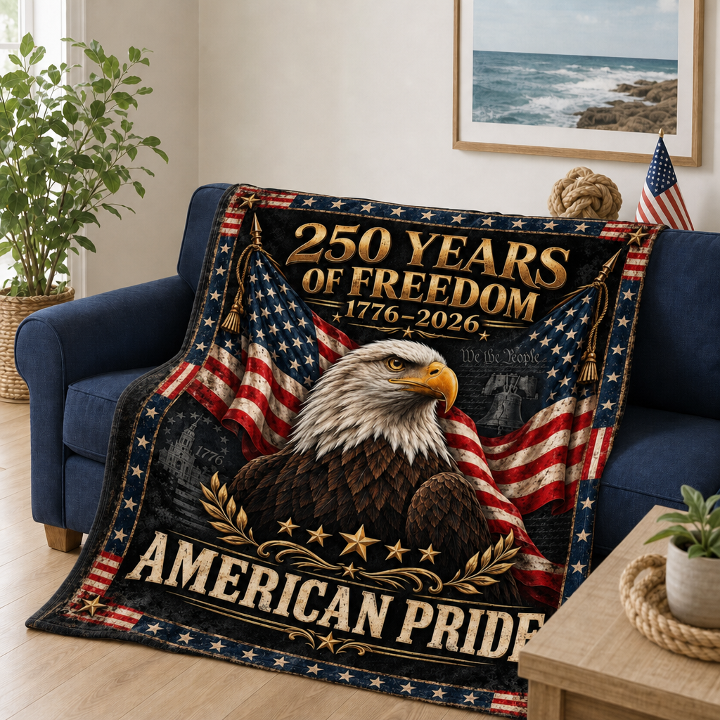 250 Years of Freedom American Pride Blanket