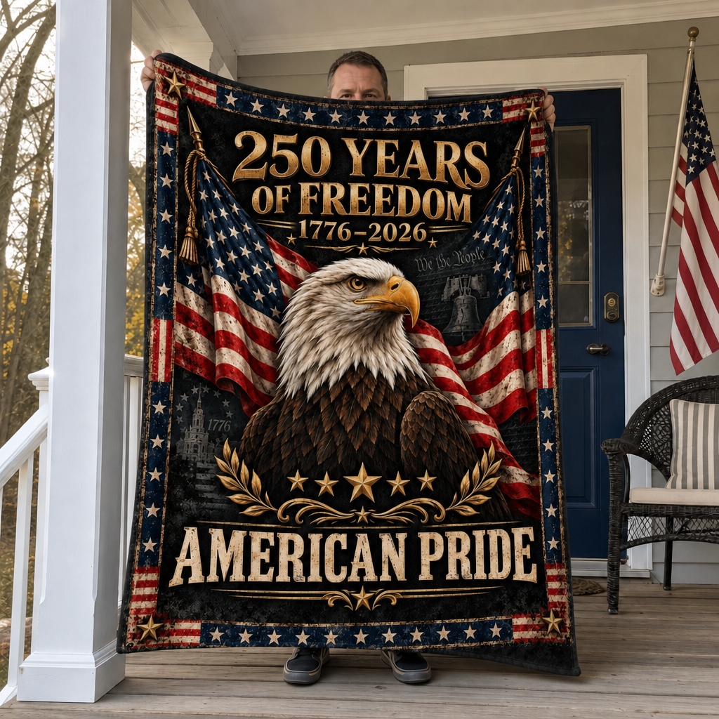 250 Years of Freedom American Pride Blanket