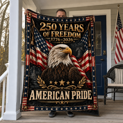 250 Years of Freedom American Pride Blanket