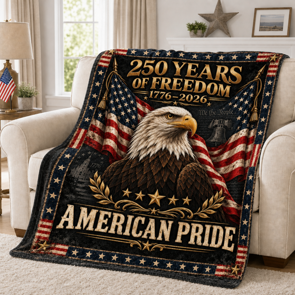 250 Years of Freedom American Pride Blanket