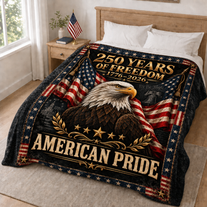 250 Years of Freedom American Pride Blanket