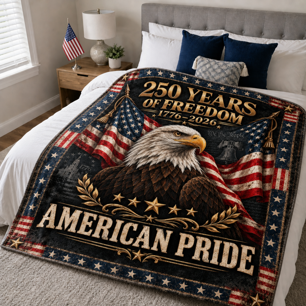 250 Years of Freedom American Pride Blanket
