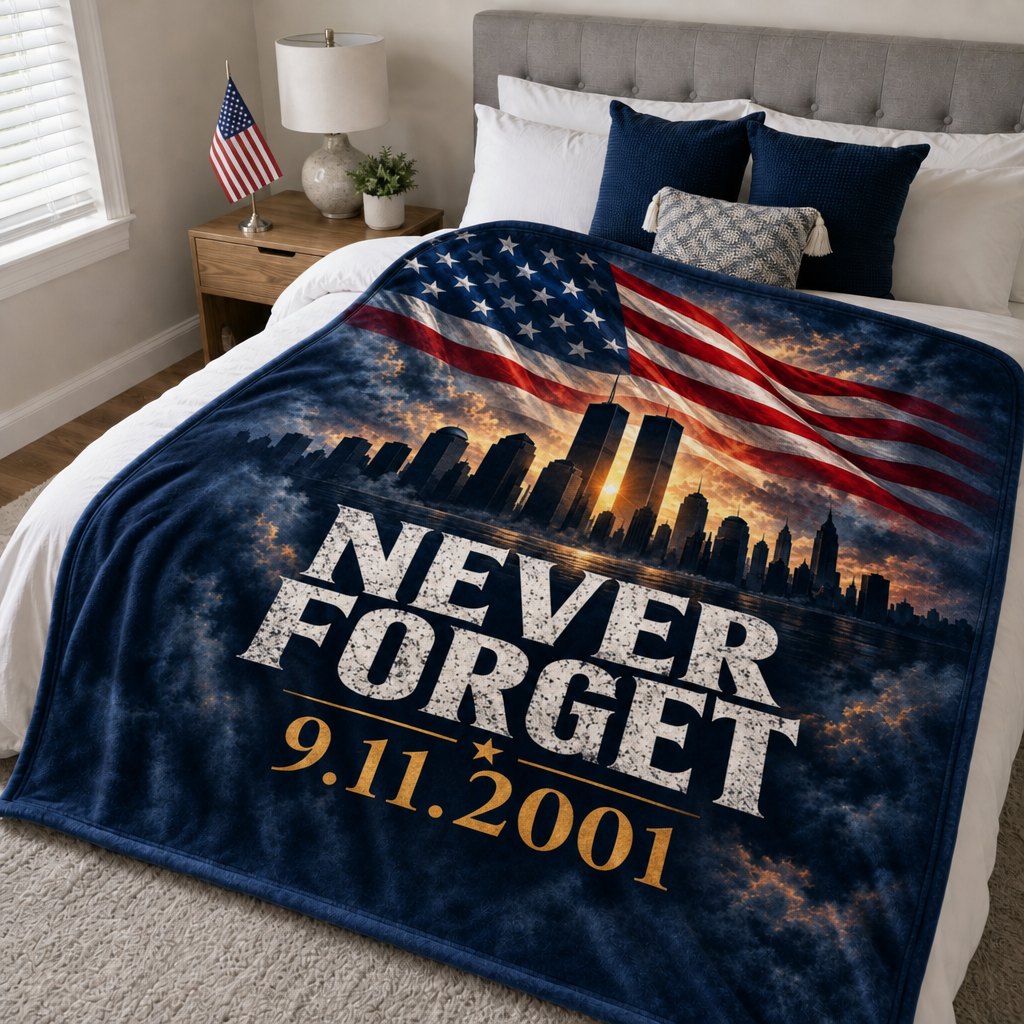 911 Never Forget USA Blanket