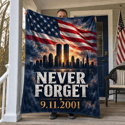 911 Never Forget USA Blanket