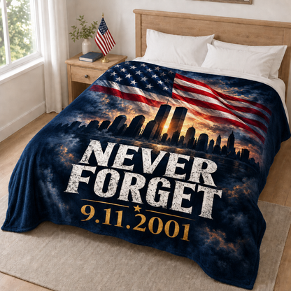 911 Never Forget USA Blanket