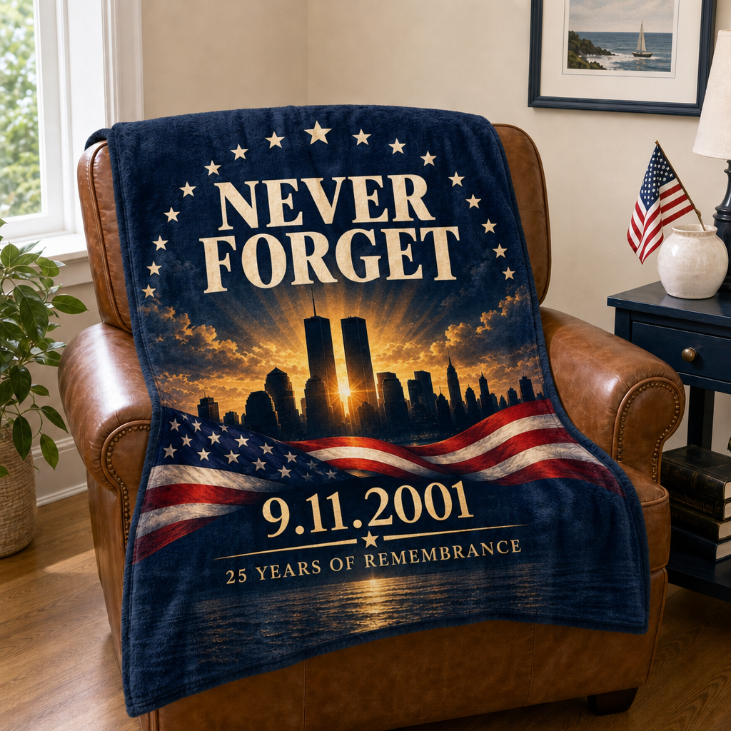 Never Forget 25 Years of Remembrance Blanket