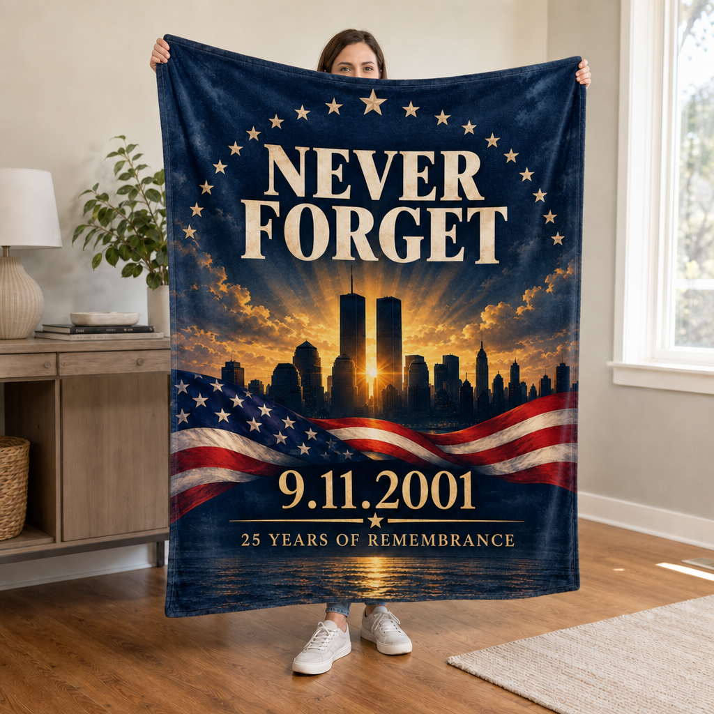 Never Forget 25 Years of Remembrance Blanket