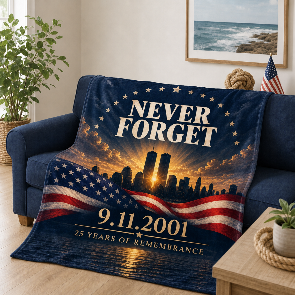 Never Forget 25 Years of Remembrance Blanket