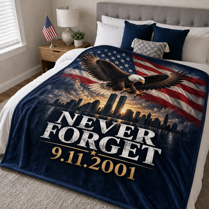 Never Forget Eagle Blanket