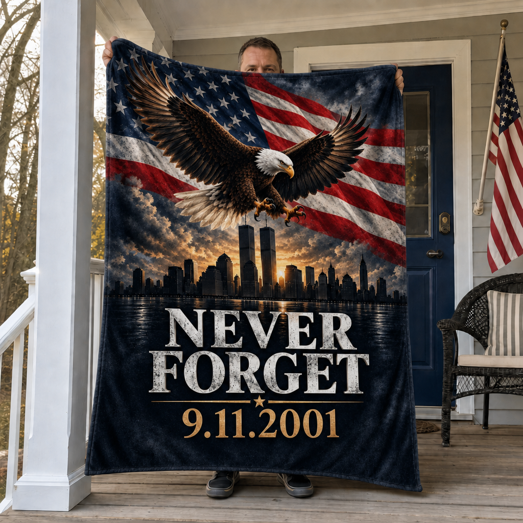 Never Forget Eagle Blanket