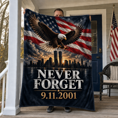 Never Forget Eagle Blanket