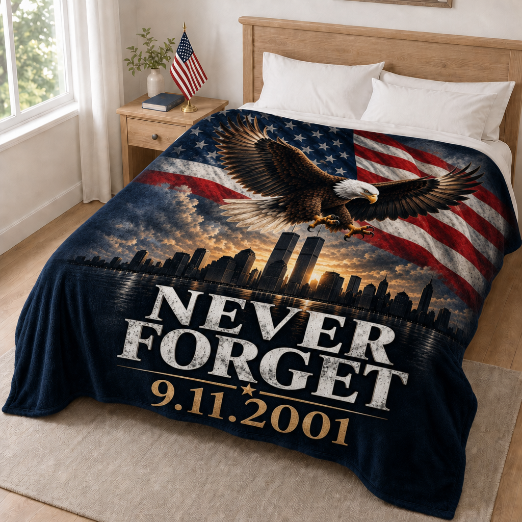 Never Forget Eagle Blanket