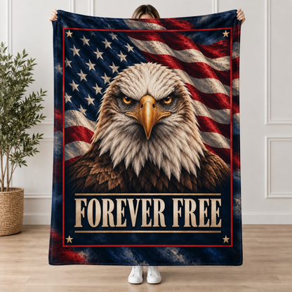 Forever Free Eagle Blanket
