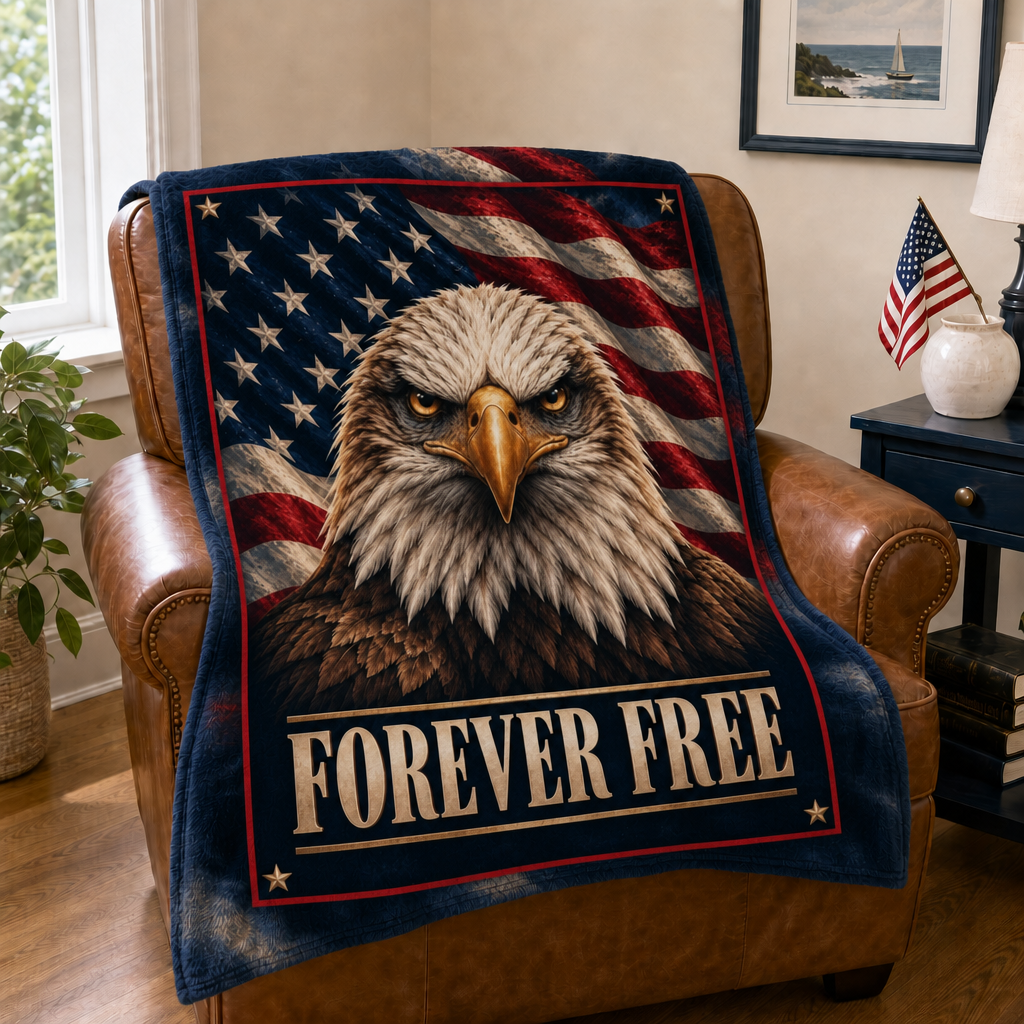 Forever Free Eagle Blanket