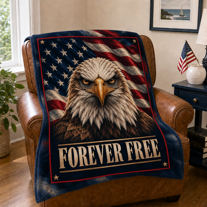 Forever Free Eagle Blanket