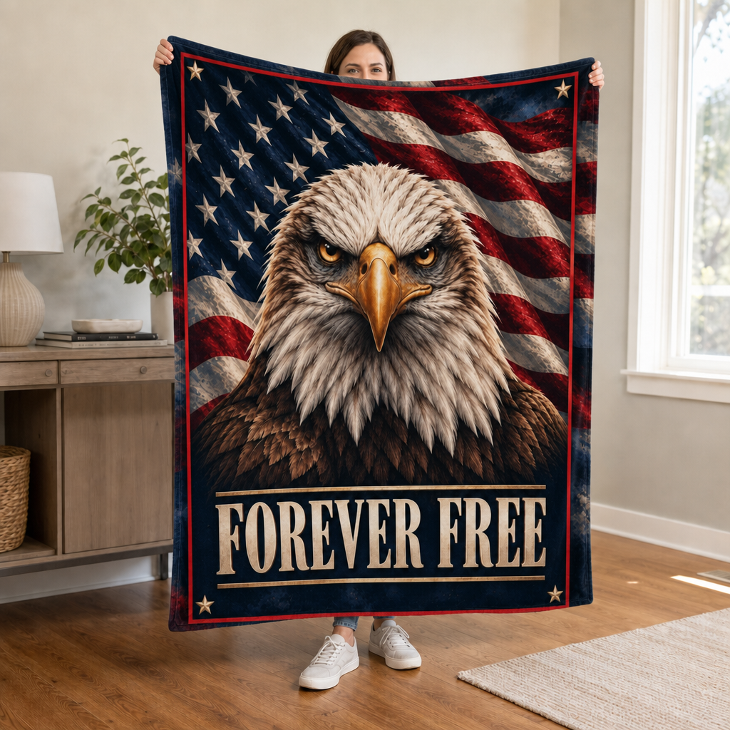 Forever Free Eagle Blanket